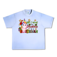 Grape Ice all i want for christmas is a unicorn Urban Heavy Tee - CowGirlArtShop