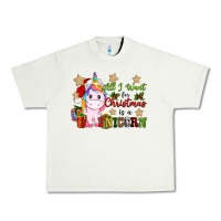 Pistachio all i want for christmas is a unicorn Urban Heavy Tee - CowGirlArtShop