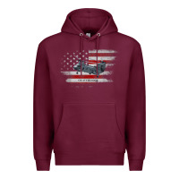 Ch-47 Chinook Helicopter Usa Flag Helicopter Pilot Gifts Premium Hoodie | Teevron