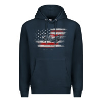 Navy CH-47 Chinook Helicopter USA Flag Helicopter Pilot Gifts Premium Hoodie - longCreatives