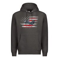 Smoke CH-47 Chinook Helicopter USA Flag Helicopter Pilot Gifts Premium Hoodie - longCreatives