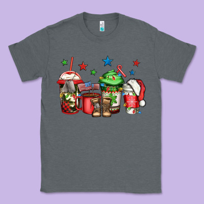 Army Christmas Coffee Classic Tee Designed By Jasminsmagicworld