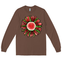 Chestnut Watermelon Sunflower Long Sleeve Tee - Jasminsmagicworld
