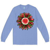 Colony Blue Watermelon Sunflower Long Sleeve Tee - Jasminsmagicworld