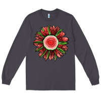 Smoke Watermelon Sunflower Long Sleeve Tee - Jasminsmagicworld