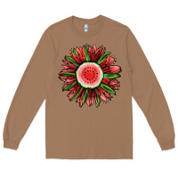 Toasted Coconut Watermelon Sunflower Long Sleeve Tee - Jasminsmagicworld