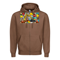 Chestnut excavator sippy Zipper Hoodie - Artiststas