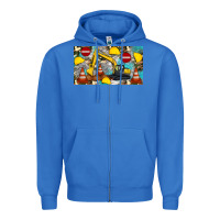 True Royal excavator sippy Zipper Hoodie - Artiststas