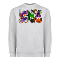 Heather Grey halloween cna certified nursing assistant Heavyweight Sweatshirt - LillyAllenDesigns