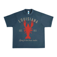 Midnight Navy Louisiana Crawfish T Laissez le bon temps rouler Urban Heavy Tee - longCreatives