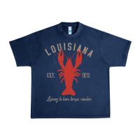 Navy Louisiana Crawfish T Laissez le bon temps rouler Urban Heavy Tee - longCreatives