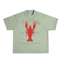 Oil Green Louisiana Crawfish T Laissez le bon temps rouler Urban Heavy Tee - longCreatives