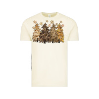 Vintage Arctic merry christmas leopard trees Vintage Tee - CowGirlArtShop