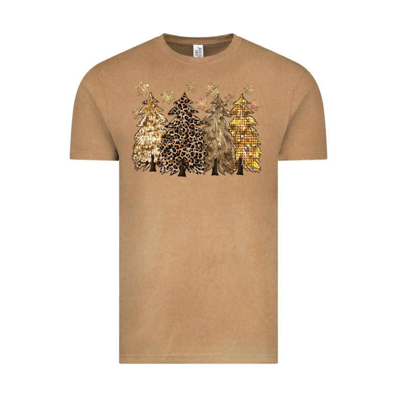 Merry Christmas Leopard Trees Vintage Tee by CowGirlArtShop | Teevron