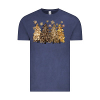 Vintage Denim merry christmas leopard trees Vintage Tee - CowGirlArtShop