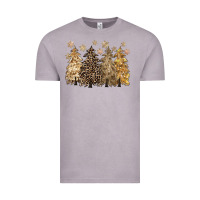 Vintage Zinc merry christmas leopard trees Vintage Tee - CowGirlArtShop