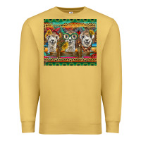 Antique Gold alpacas Premium Sweatshirt - BarkalooDesign