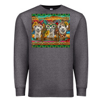 Charcoal Heather alpacas Premium Sweatshirt - BarkalooDesign