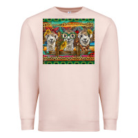 Pale Pink alpacas Premium Sweatshirt - BarkalooDesign
