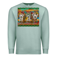 Seafoam alpacas Premium Sweatshirt - BarkalooDesign