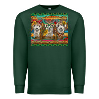 Sports Green alpacas Premium Sweatshirt - BarkalooDesign