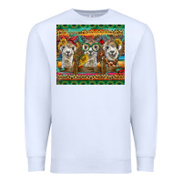 White alpacas Premium Sweatshirt - BarkalooDesign