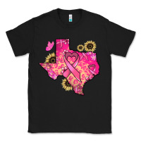 Black Texas map Cancer Classic Tee - HowdyJamesFarm