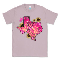 Lilac Texas map Cancer Classic Tee - HowdyJamesFarm