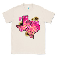 Natural Texas map Cancer Classic Tee - HowdyJamesFarm