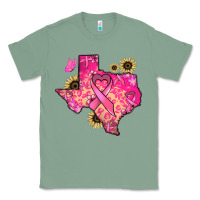 Sage Texas map Cancer Classic Tee - HowdyJamesFarm
