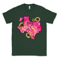 Sports Green Texas map Cancer Classic Tee - HowdyJamesFarm