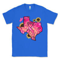 True Royal Texas map Cancer Classic Tee - HowdyJamesFarm