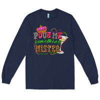 Navy pour me something mister olivia Long Sleeve Tee - OliviaCreatesArt