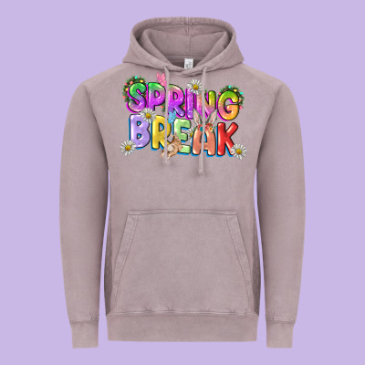 Spring Break Easter Day Vintage Hoodie Designed By Cowgirlartshop