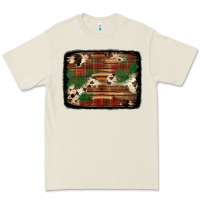 Bone christmas buffalo plaid cowhide background Premium Tee - Jasminsmagicworld