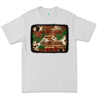Dove Grey christmas buffalo plaid cowhide background Premium Tee - Jasminsmagicworld