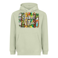 Matcha sunset vibes brush stroke Heavyweight Hoodie - BarkalooDesign
