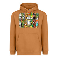 Meerkat sunset vibes brush stroke Heavyweight Hoodie - BarkalooDesign