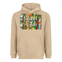 Mushroom sunset vibes brush stroke Heavyweight Hoodie - BarkalooDesign