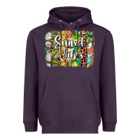 Plum sunset vibes brush stroke Heavyweight Hoodie - BarkalooDesign