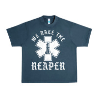 Midnight Navy Emt, Ems And Paramedic We Race the Reaper Urban Heavy Tee - longCreatives