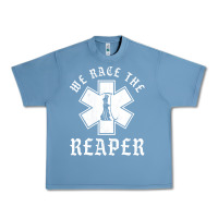 Pebble Blue Emt, Ems And Paramedic We Race the Reaper Urban Heavy Tee - longCreatives