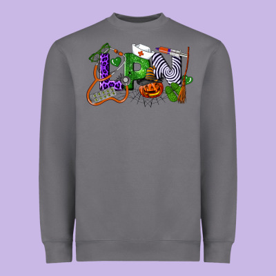 Halloween Lpn Licensed Practical Nurse Heavyweight Sweatshirt Designed By Lillyallendesigns