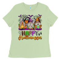 Matcha Happy Halloween Gnomes Ladies Tee - texasbilliewilder