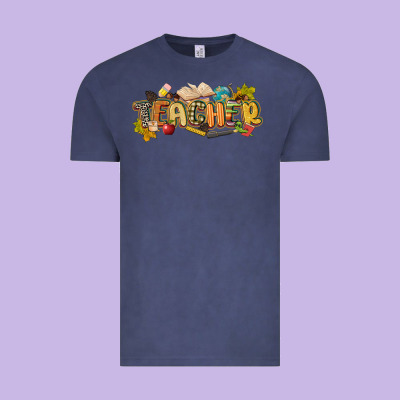Fall Teacher Vintage Tee Designed By Cowgirlartshop