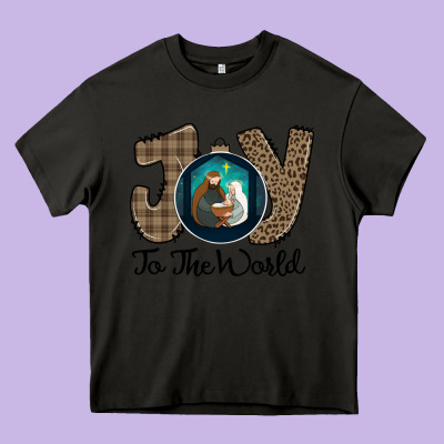 Joy To The World Heavy Core Tee Designed By Bettercallsaul