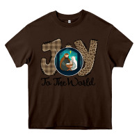 Chocolate Brown Joy to the World Heavy Core Tee - Bettercallsaul