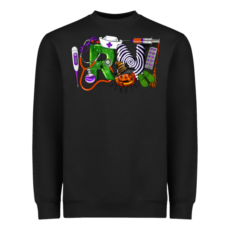 Halloween Rn Registered Nurse Heavyweight Sweatshirt by LillyAllenDesigns | Teevron