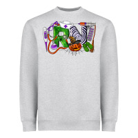Heather Grey Halloween RN Registered Nurse Heavyweight Sweatshirt - LillyAllenDesigns