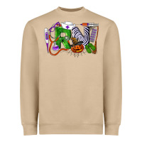 Mushroom Halloween RN Registered Nurse Heavyweight Sweatshirt - LillyAllenDesigns